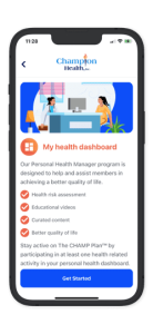 champ health dashboard appview