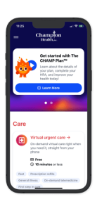 champ health dashboard appview2